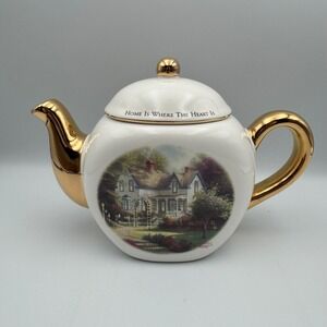 Thomas Kinkade Painter of Light Home Is Where The Heart Is‎ II Teapot Teleflora